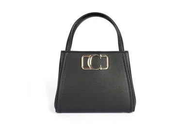 Cuple Squared grainy faux leather Handbag