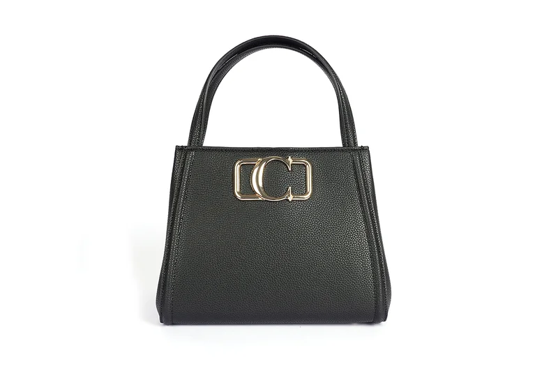 Cuple Squared grainy faux leather Handbag