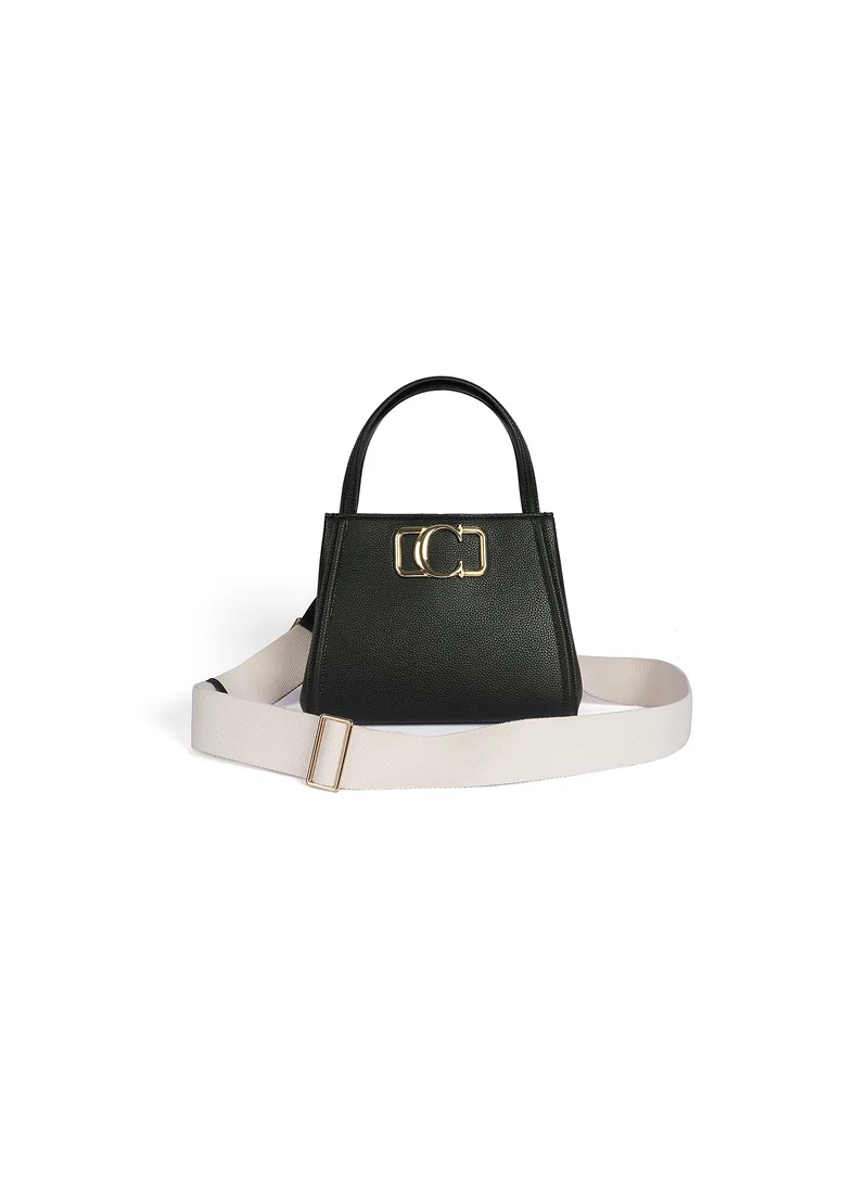 Cuple Squared grainy faux leather Handbag