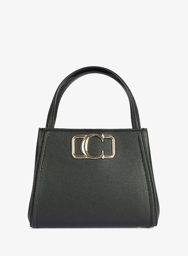 Cuple Squared grainy faux leather Handbag