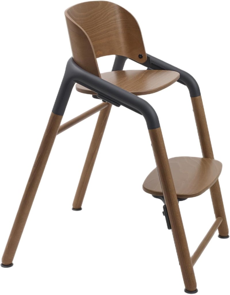 Bugaboo Giraffe Chair in Warm Wood and Gray - Adjustable High Chair for All Ages - Image 1