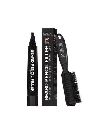 Pacinos Beard Pencil Filler - Water Proof, Long Lasting Coverage & Natural Finish - Beard, Moustache & Eyebrows - Micro-Fork Tip for Seamless Application - Bristle Brush Included (Dark Brown) - pzsku/ZCBC6BCF089C0444A4476Z/45/1745410024/97919bda-76b0-4516-8f13-c1f88123fef5