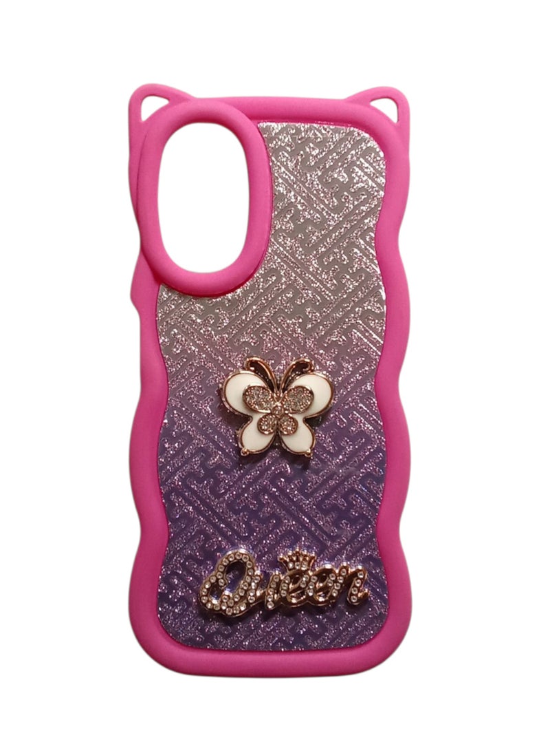 Plastic Back Cover For Oppo a38 4G Multi Color - Image 1