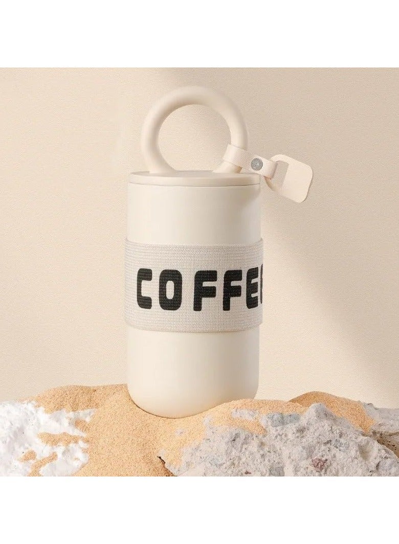 SYOSI 16oz Coffee Mug Stainless Steel Vacuum-Insulated Travel Mug with Leakproof Lid & Handle Double-Wall Vacuum Insulated Tumbler Suitable for Hot & Cold Drinks Ideal Travel Coffee Mug - Image 1