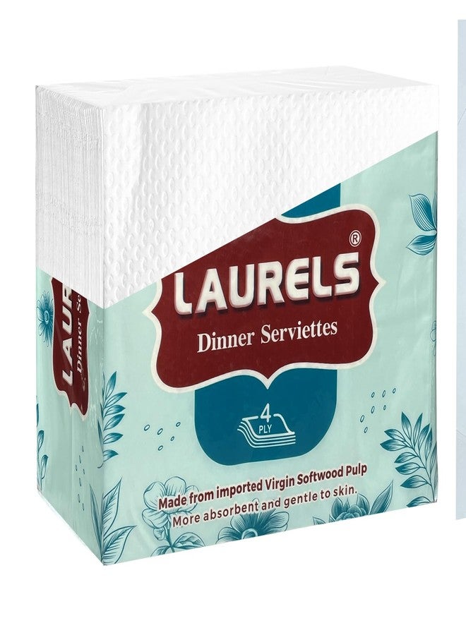 LAURELS 4 Ply Tissue Paper Napkins for Dining Table - Pack of 2 (45 Serviettes,180 Sheets Per Pack) (2) - Image 2