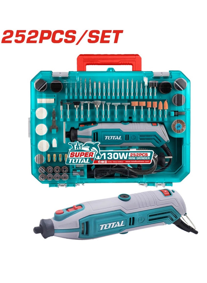 TOTAL Machine Cutting And Carving Electric 130 Watts Contains 252 Pieces TG5133261  - Image 1