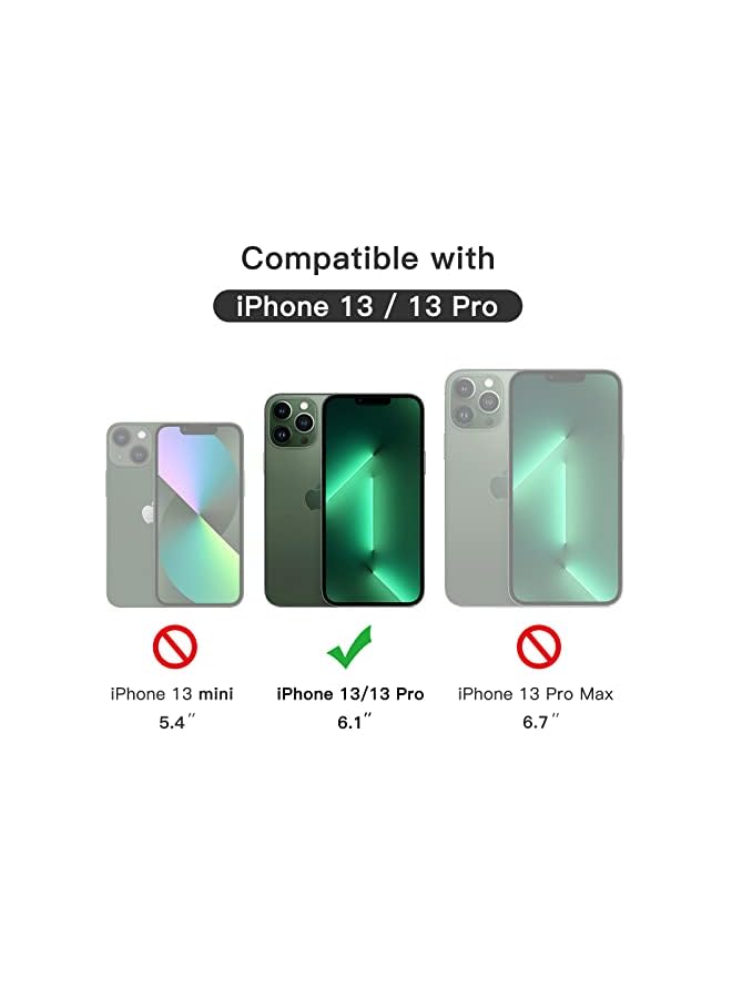 Jetech واقي شاشة بتغطية كاملة لهاتف آيفون 13/13 برو مقاس 6.1 بوصة، طبقة زجاجية مقواة بحافة سوداء مع أداة تثبيت سهلة، مناسب للحافظة، شفاف عالي الدقة، عبوة من 3 قطع - Image 4