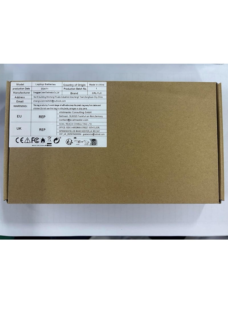 Generic CRLYLC 11.4V 46Wh CS03XL CSO3XL TA03XL Laptop Battery for HP EliteBook 745 755 840 850 G3 G4 848 G3 ZBook 15u G3 G4 MT42 MT43 800513-001 8002 31-1 41 HSTNN-I33C-4 HSTNN-I33C-5 HSTNN-IB6Y T7B32AA  - Image 2