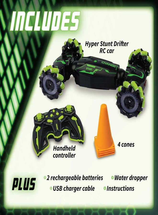 MindWare Hyper Stunt Drifter Remote Control Car - 360° Rotating 4WD RC Car for 8 Year Olds and Up - Image 2