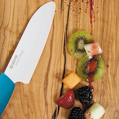 Kyocera 610445-FK-3PC-WHBU 3Piece Advanced ceramic Revolution Series Knife Set, Blade Sizes: 5.5", 4.5", 3", Blue - Image 3