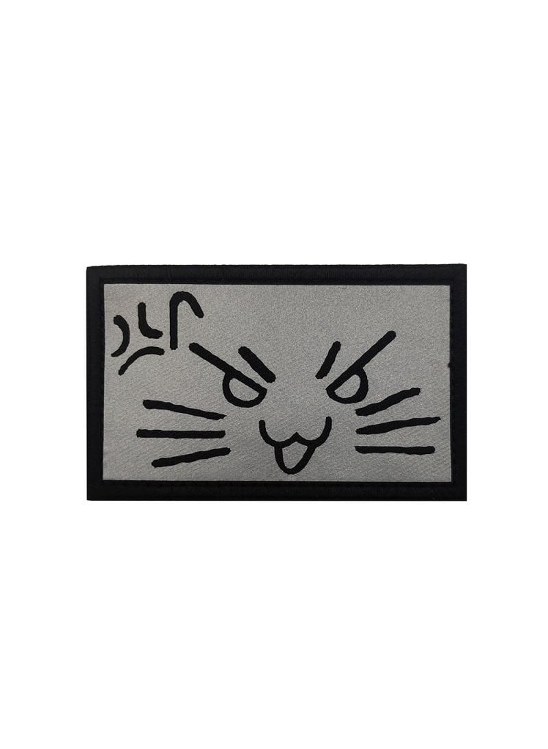 Generic Graffiti Animal Creative Painting Cartoon Cat Reflective Velcro Emblem Bag Tips Ascent  - Image 1