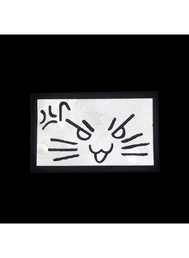 Generic Graffiti Animal Creative Painting Cartoon Cat Reflective Velcro Emblem Bag Tips Ascent  - Image 2