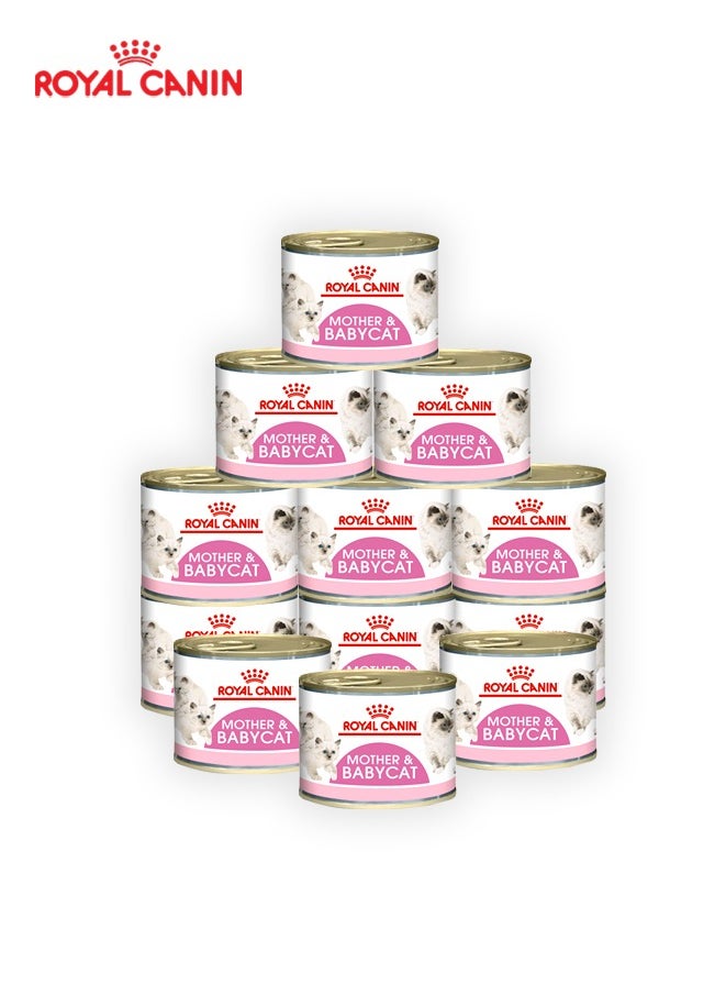 ROYAL CANIN Mother And Babycat Mousse Wet Food - 195 G (Pack Of 12) 