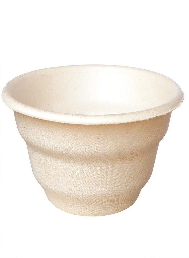 GreenWorks 100 Count 24 OZ Compostable Bowls, Natural Unbleached Biodegradable Bagasse and Bamboo fiber Paper Bowls - Image 1