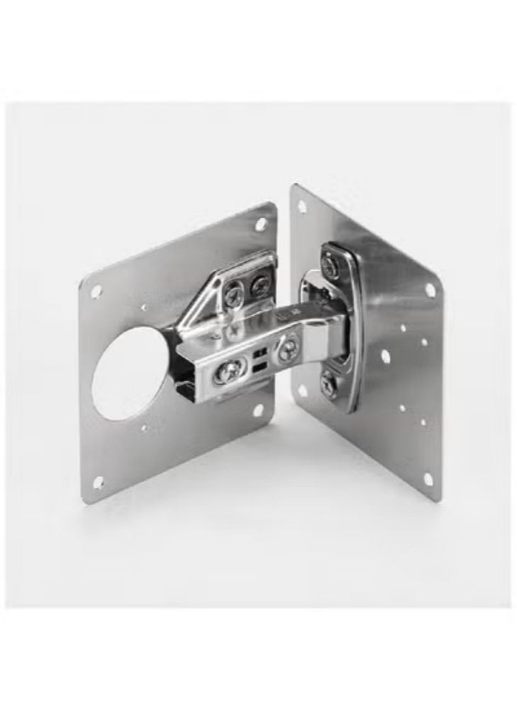 Generic - Cabinet Door Hinge Repair Plate,Kitchen Cupboard Door Hinge Repair Kit,Hinge Repair Brackets Kit Includes Fixing Screws,for Wood,Furniture,Shelves,Cabinet (2set) - Image 1