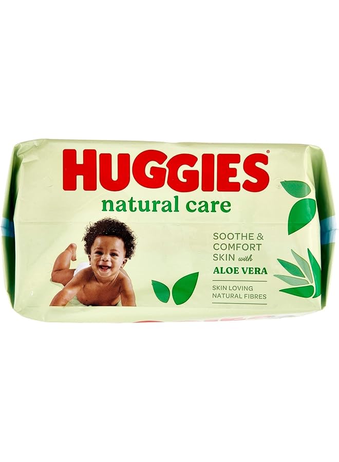 HUGGIES Natural Baby Wipes Aloe Vera Wipes 6 Pack X 56 Wipes (168 Wipes) - Image 5