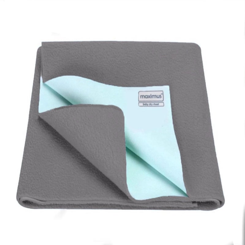 THE MAXIMUS Maximus Waterproof Quick Dry Sheet for Baby Bed Dry Pad Baby Bed Protector Sheet for Toddler Children XLarge 200cm x 140cm Grey - Image 1
