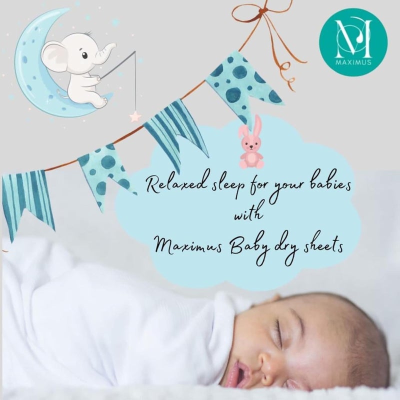 THE MAXIMUS Maximus Waterproof Quick Dry Sheet for Baby Bed Dry Pad Baby Bed Protector Sheet for Toddler Children XLarge 200cm x 140cm Grey - Image 5