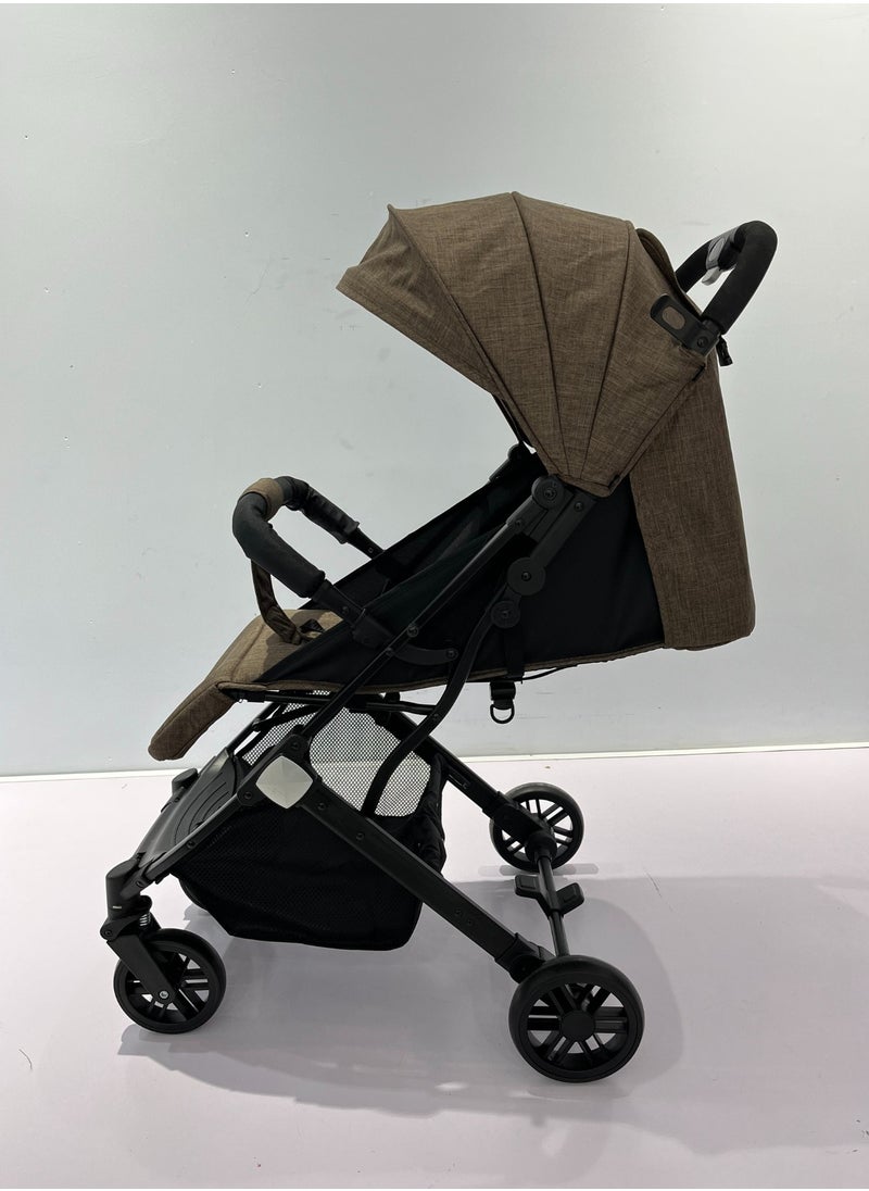 Moms Magic - Baby Stroller – Lightweight, One-Hand Fold, Adjustable & Safe for Babies from Birth to 36 Months Coffee brown - Image 1