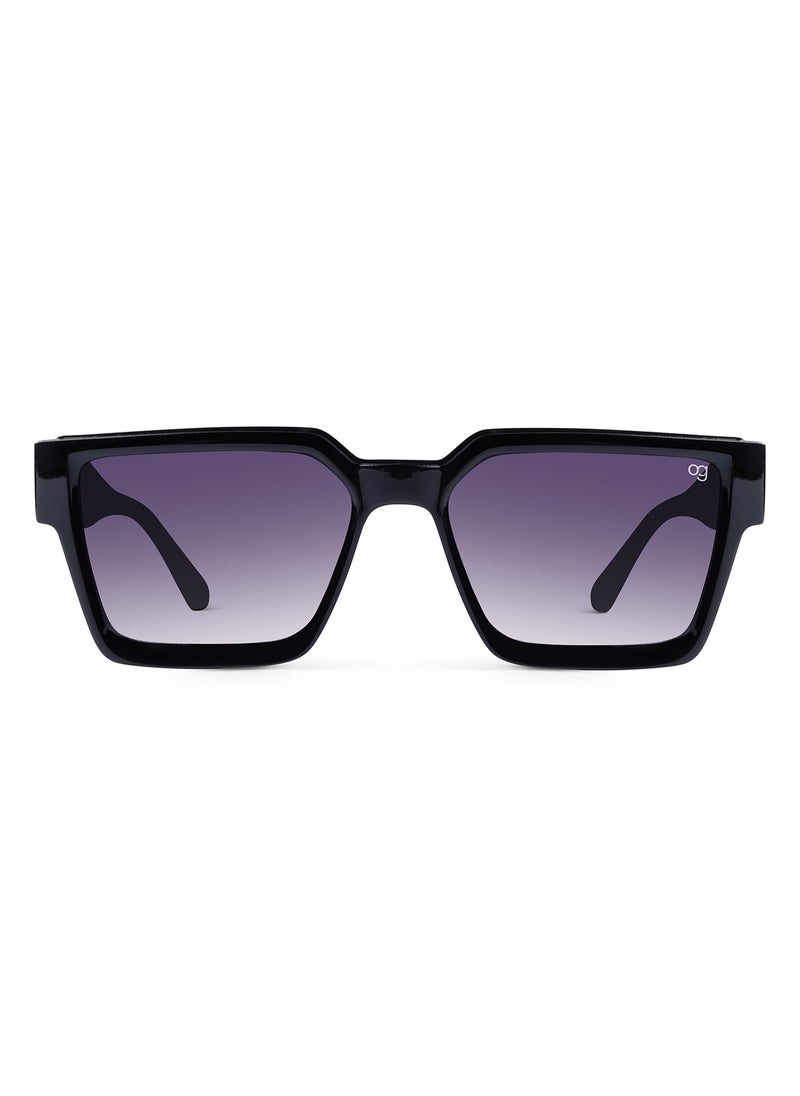 Woggles Classy Black Polarized Square Sunglasses  - Image 3