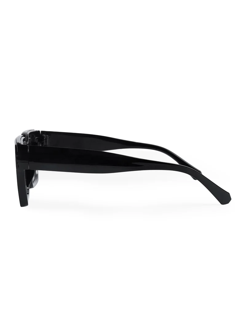 ووجلز Black Polarized Wayfarer Sunglasses