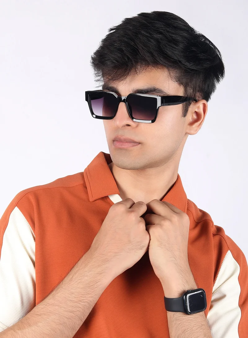 ووجلز Black Polarized Wayfarer Sunglasses