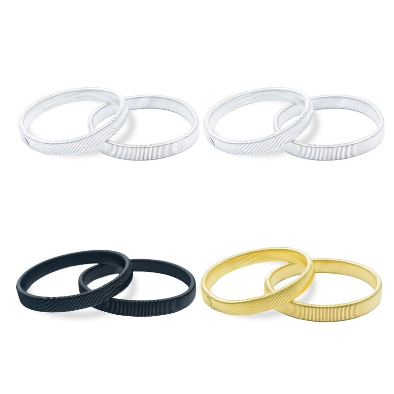4 pairs of all size non-slip elastic fixed cuff color - Image 1