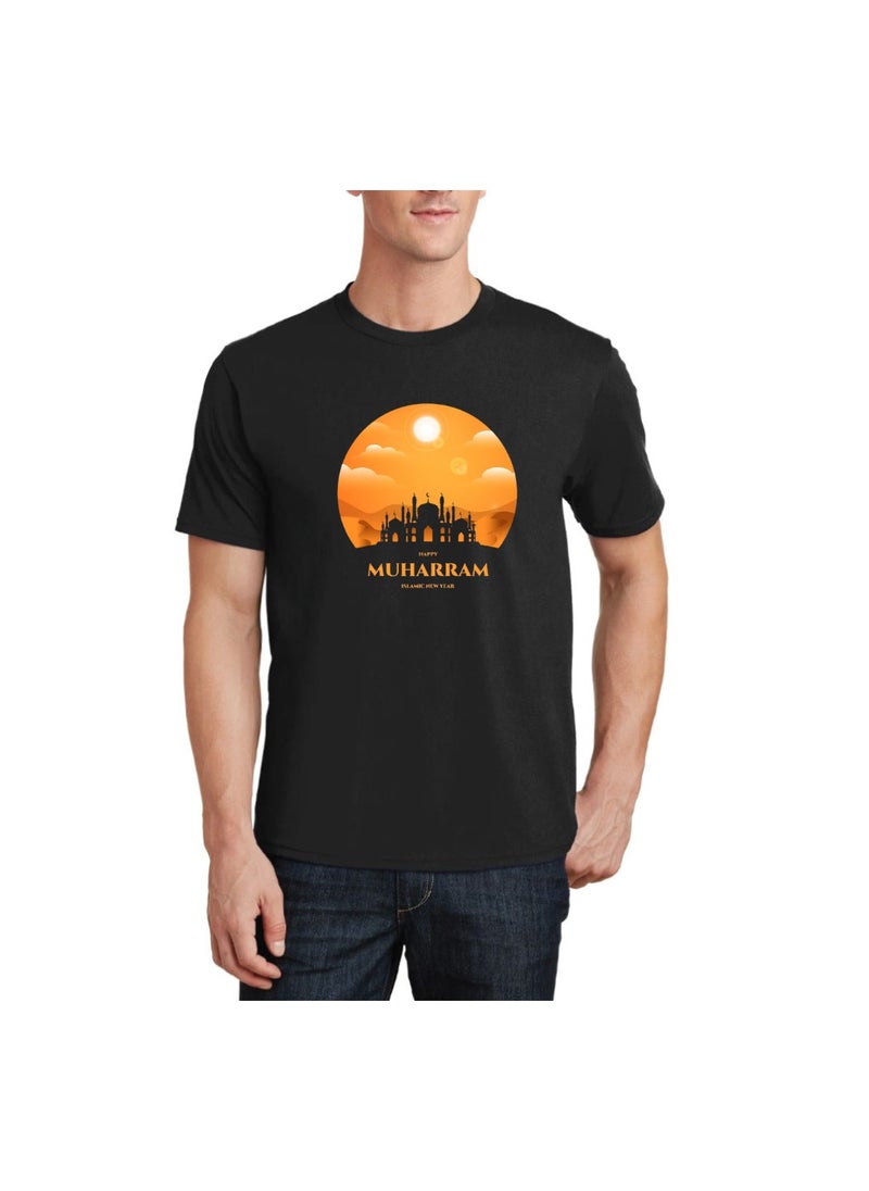 PRINTSHOP4ME - Islamic New Year Men's T-Shirt–Half Sleeve Round Neck Cotton Tshirt-Soft&Breathable Fabric Ideal For Daily Wear&Special Occasions - Image 1