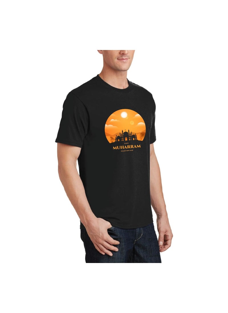 PRINTSHOP4ME - Islamic New Year Men's T-Shirt–Half Sleeve Round Neck Cotton Tshirt-Soft&Breathable Fabric Ideal For Daily Wear&Special Occasions - Image 1