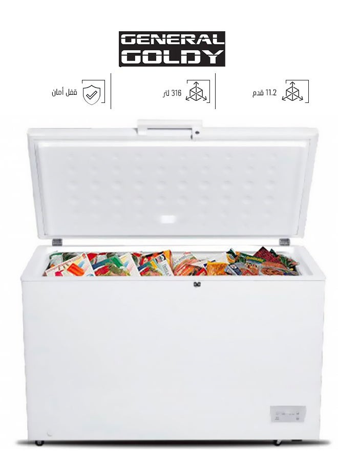 General goldy - Chest Freezer - 11.2 Feet - 316 Liters - White - GCF316D - Image 1