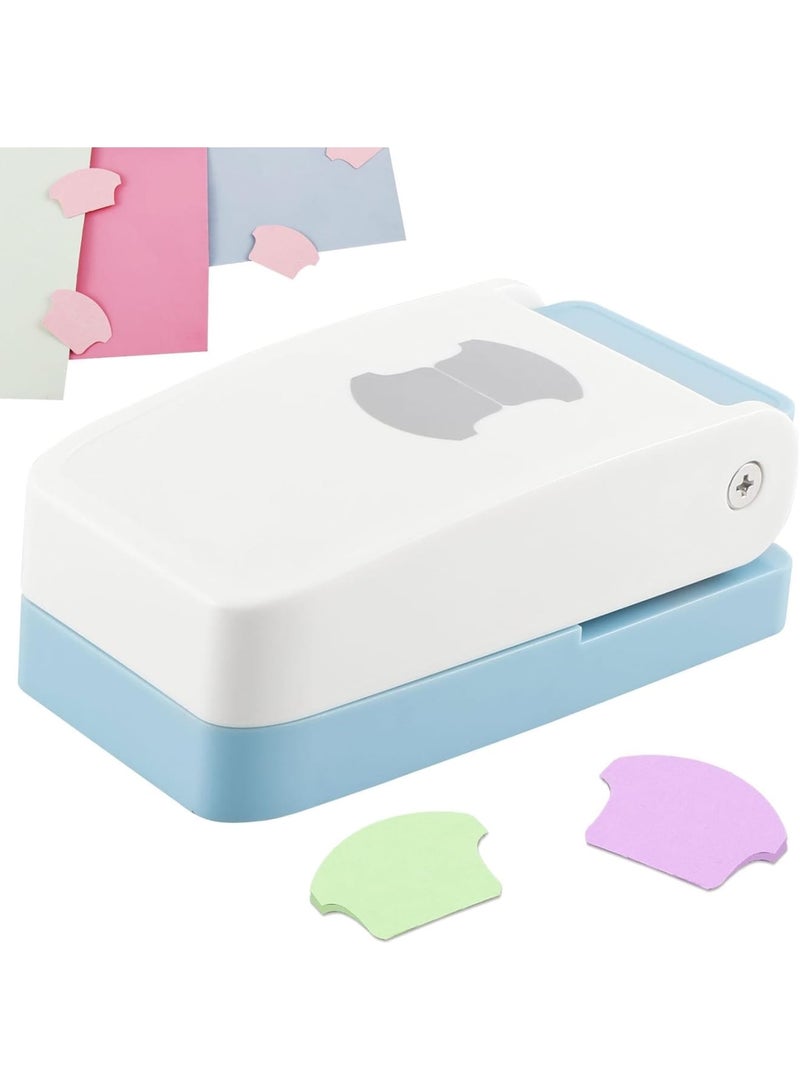 SOLARAE مثقاب علامات، مثقاب ورق علامات محمول، مثقاب علامات DIY، مثقاب فصل أوراق منفصلة، مثقاب علامات متعدد الوظائف لبطاقات السكرابوكينغ، تصنيف الملفات، أزرق - Image 1