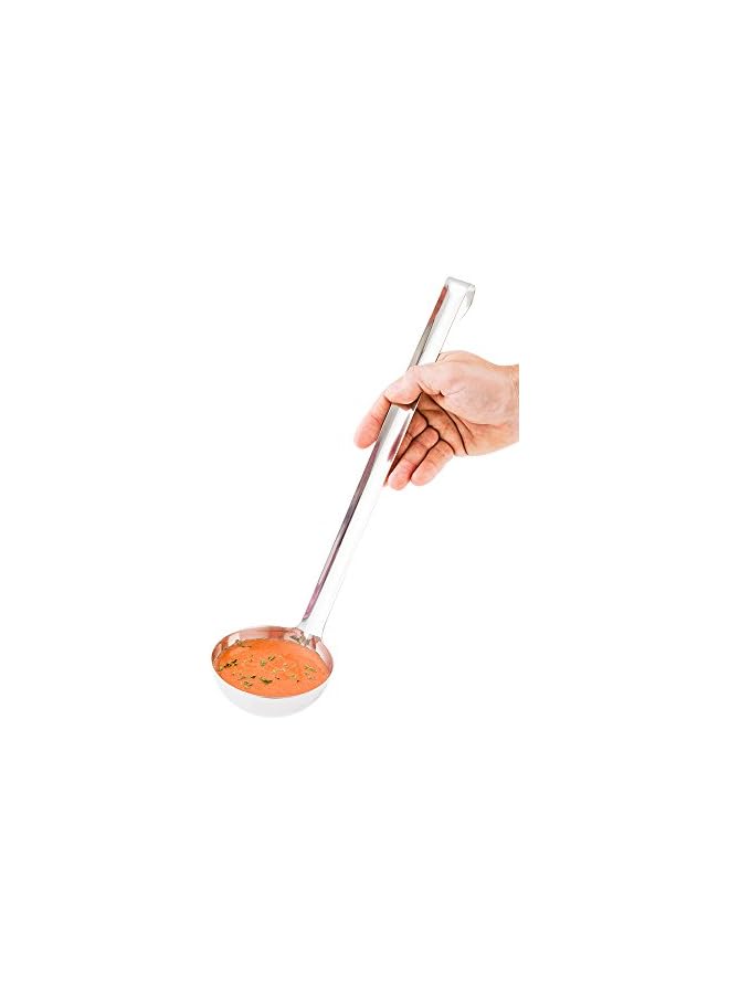 S-TOP Met Lux 8 Ounce Portion Ladle, 1 Multipurpose Portion Serving Spoon - Does Not Corrode, Dishwashable, Stainless Steel Portion Control Serving Utensil, Premium - Image 2