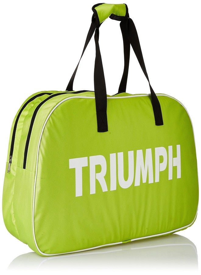 ترايامف مضرب تنس الريشة Triumph Legend-5000 قطعة واحدة خفيف الوزن مع حقيبة Cosmic-6R ذات قسمين، لون ليموني/أزرق سماوي - Image 3