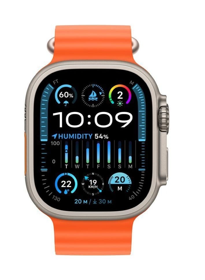 KEQIWEAR - Smart Watch 5+1 Ultra with Finger Sensor for Call Answering, Calorie Counting, and Message Notifications – Supports Arabic Language, Comes with 5 Extra Straps, 49mm, Multi-Color - Image 1