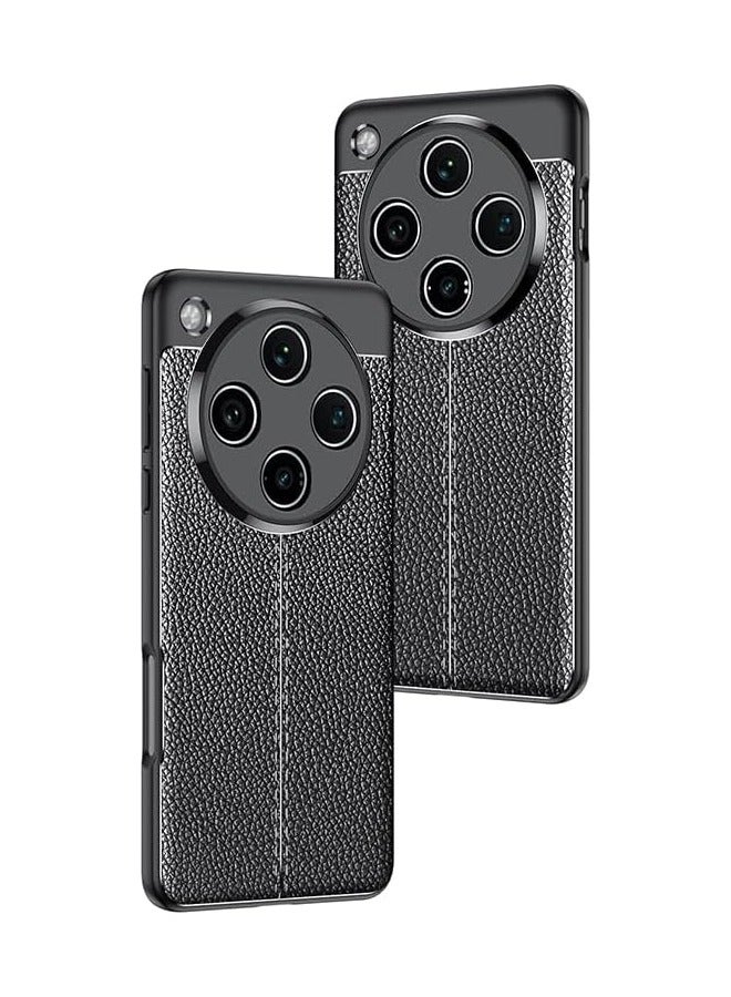 عام غلاف واقي لـ Oppo Find X8 Pro، 【مقاوم للخدوش】 بتصميم رفيع من مادة TPU المرنة بنسيج شبيه بقشرة الليتشي، يشمل 【قطعتين】 حامي شاشة لـ Oppo Find X8 Pro - Image 3