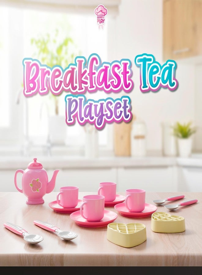 Lollipop the toy association Breakfast Tea playset Gourmet Play 15 Pieces - Image 2