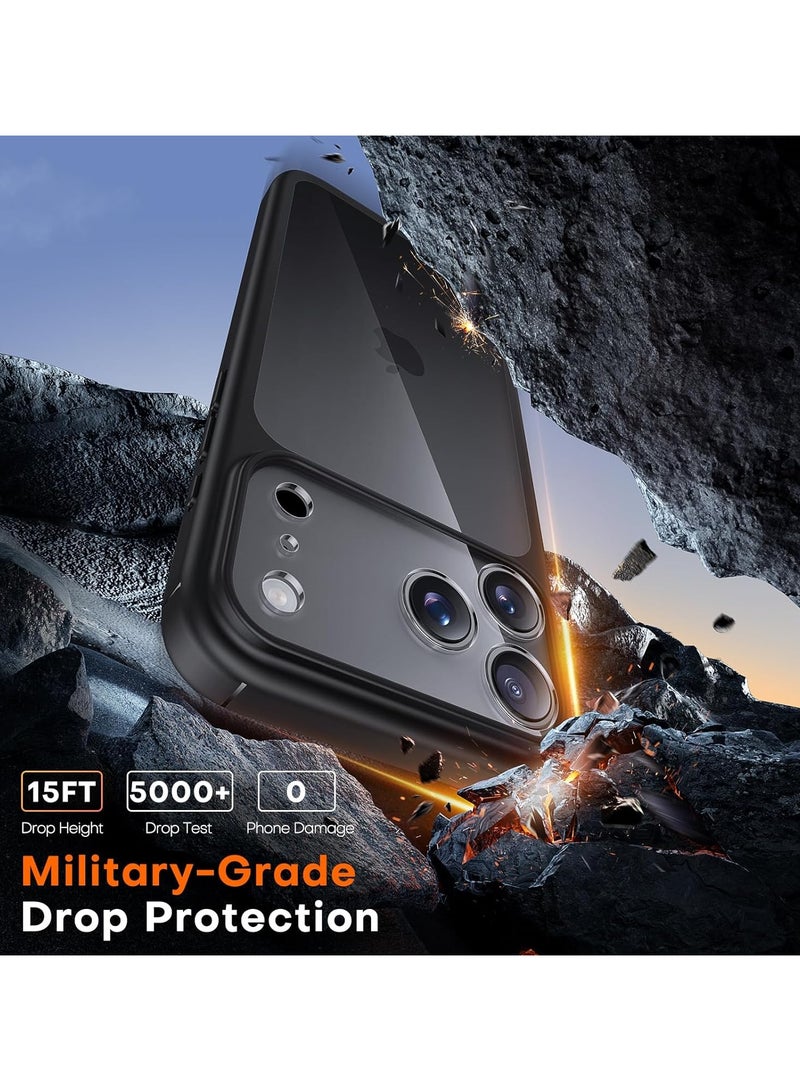 general iPhone 17 Pro Case with 1-Piece Screen Protector, Full Camera Lens Protection, Shock-Resistant Transparent Rear Bumper Phone Case - Image 4