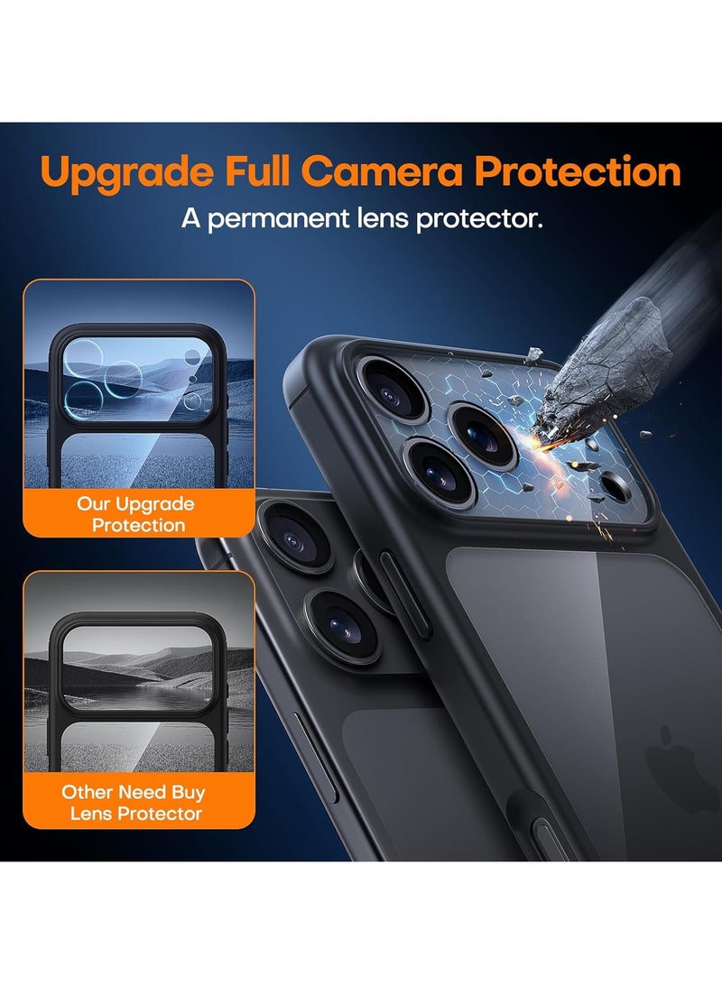 general iPhone 17 Pro Case with 1-Piece Screen Protector, Full Camera Lens Protection, Shock-Resistant Transparent Rear Bumper Phone Case - Image 3