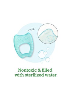 green sprouts Cool Nature Teether (2 Pack)-Yellow/Aqua Set  - Image 3