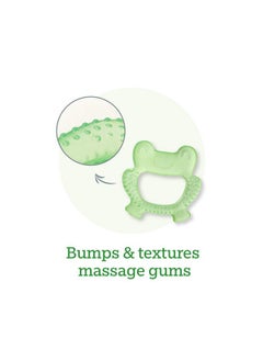 green sprouts Cool Nature Teether (2 Pack)-Yellow/Aqua Set  - Image 4