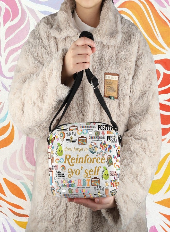 WCGXKO RBT Gift Registered Behavior Technician Crossbody Bag Behavior Analyst Gift Behavior Tech Gift (Reinforce Cro-s) - Image 4