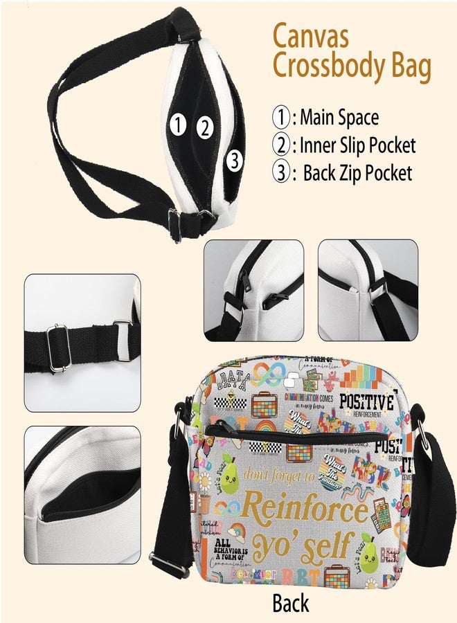 WCGXKO RBT Gift Registered Behavior Technician Crossbody Bag Behavior Analyst Gift Behavior Tech Gift (Reinforce Cro-s) - Image 3