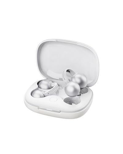 mojawa StarClip Open-Ear Wireless Bluetooth Headphones, Clip-On Earbuds, 4D Panoramic Sound, Clear Calls, Lightweight, Secure Fit, IP54 Water-Resistant Ear Grips for Workout and Daily Use, Silver - Image 1