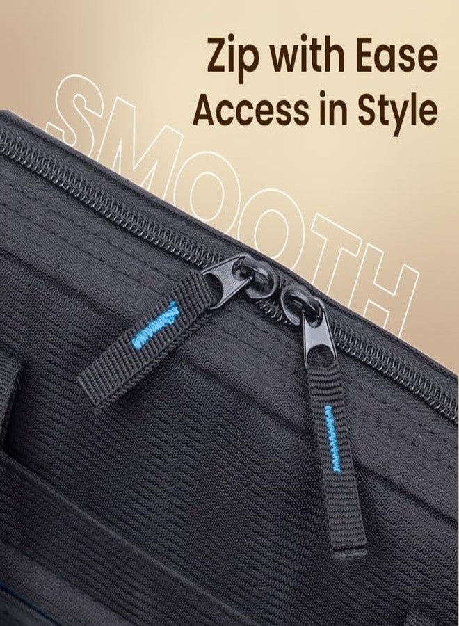 RivaCase Regent 8057 Black Laptop Bag 16" Inches Smart Design Durability for both Versatility and Style Briefcase for Macbook, Gaming Laptop with Smart Organizer, Professional Bag for Business, Travel - Image 5