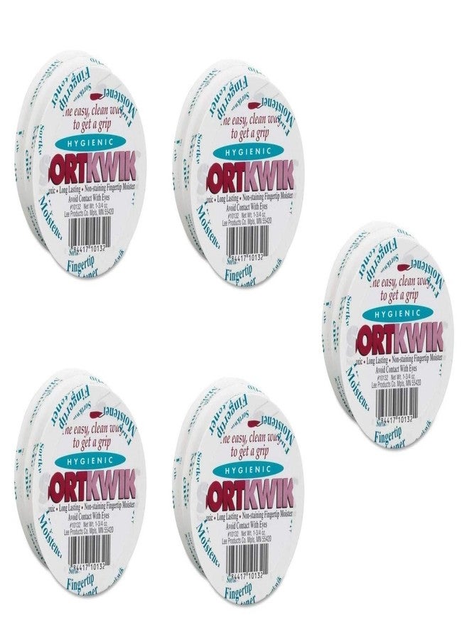LEE 10132 Sortkwik Fingertip Moisteners, 1 3/4 oz, Pink, 2 per Pack, Sold as 5 Pack, 10 Count Total - Image 1