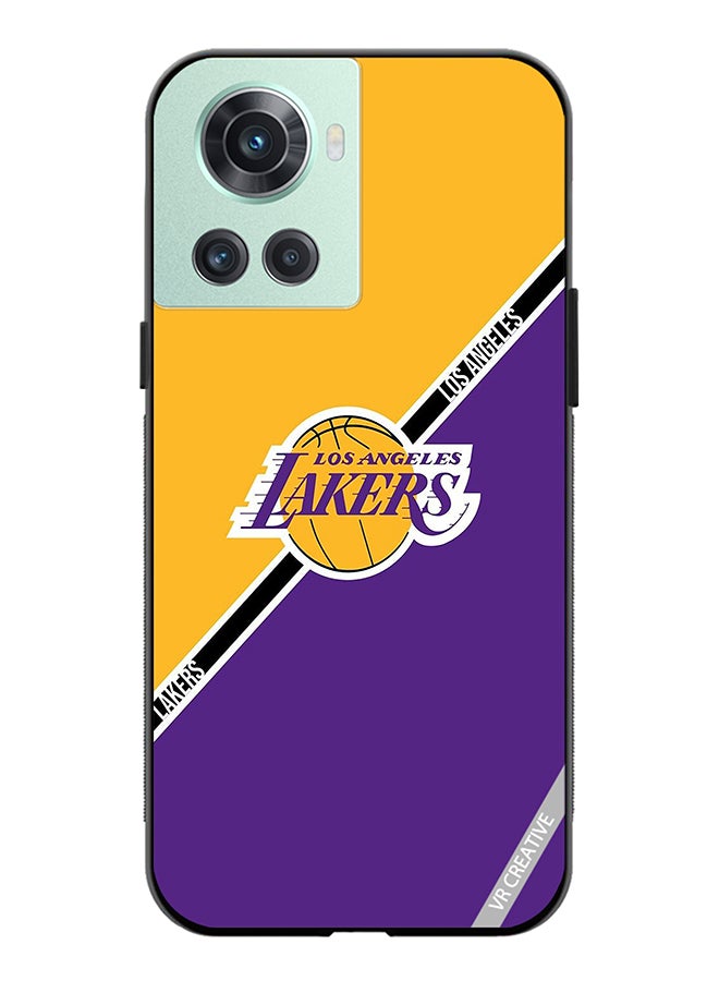 VR CREATIVE Protective Case Cover For OnePlus Ace Los Angeles Lakers Design Multicolour - Image 1