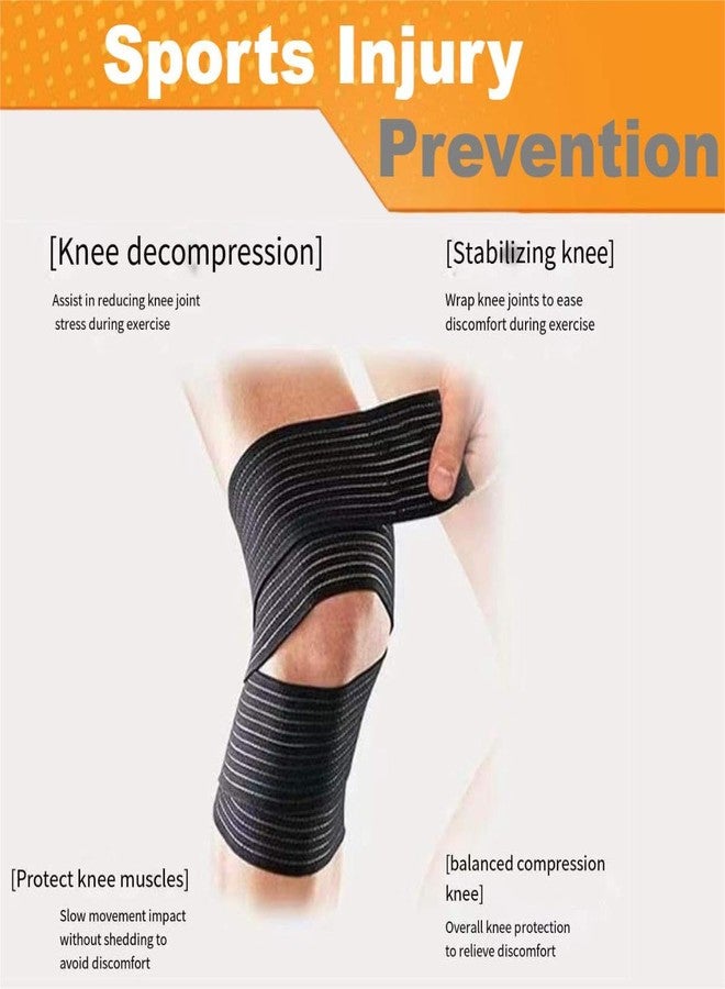 Eitonbu Adjustable Elastic Knee Wrap Compression Bandage Brace Support for Women and Man (1, XXX-Large) - Image 4