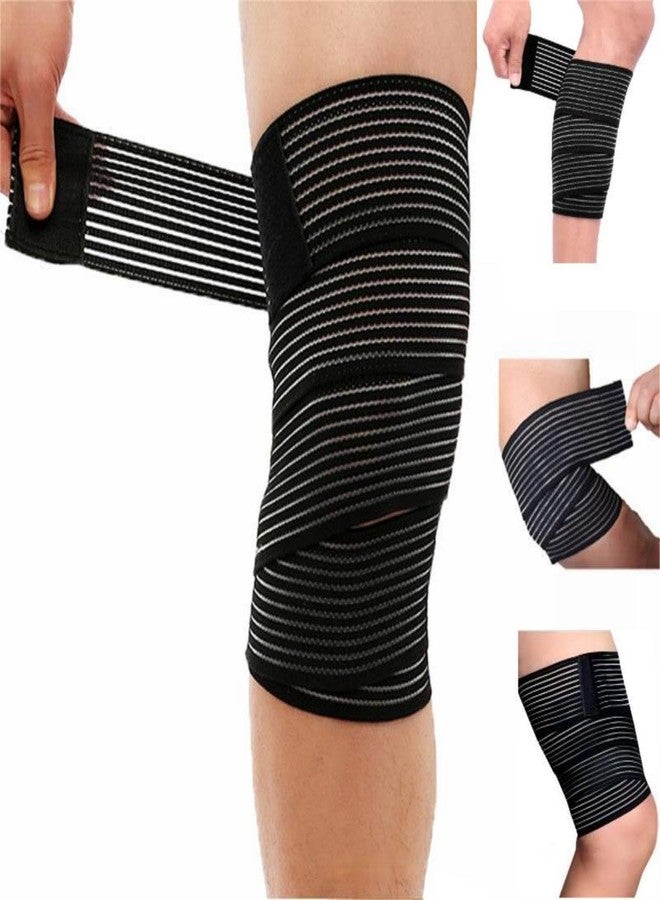 Eitonbu Adjustable Elastic Knee Wrap Compression Bandage Brace Support for Women and Man (1, XXX-Large) - Image 1