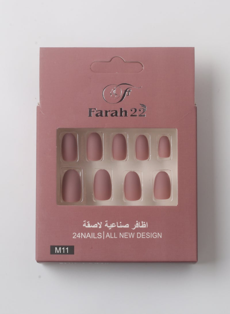 Farah22 24-Piece False Nails Matte - Image 2