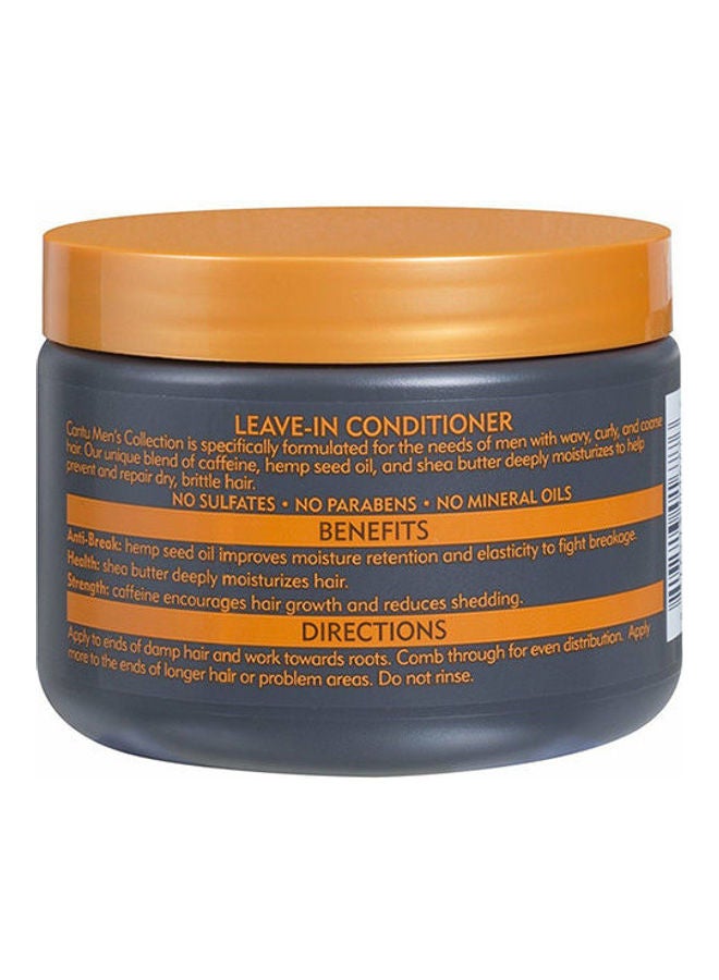Cantu Men's Leave-In Conditioning Cream 368 g - Hemp Seed Oil & Shea Butter Formula Deeply Moisturizes & Fights Breakage, Gentle on Wavy, Curly & Coarse Hair Multicolour 368grams - Image 2